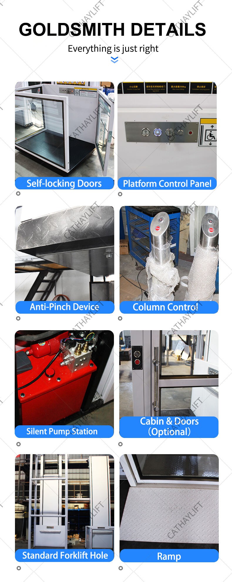 Cathay lift Hydraulic wheelchair home lift-Shandong Cathay Machinery Co Ltd 3